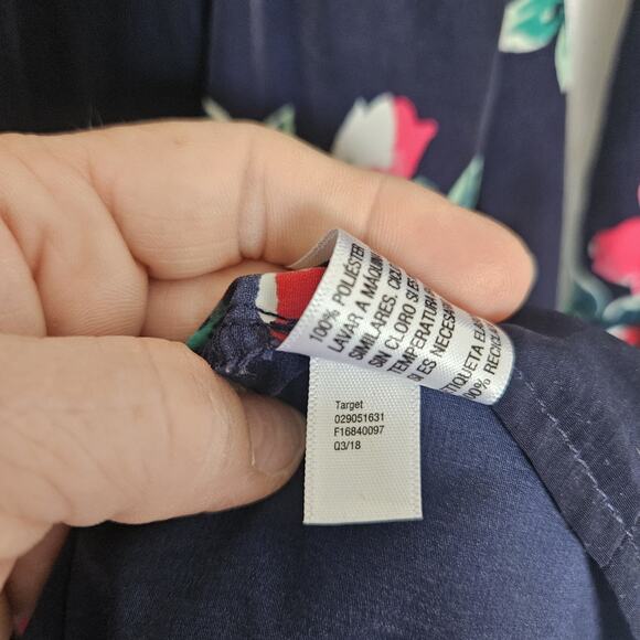 Isabel Maternity XLarge Pleated Floral Tie Back Maxi Dress Flowy Cottagecore - Picture 13 of 16